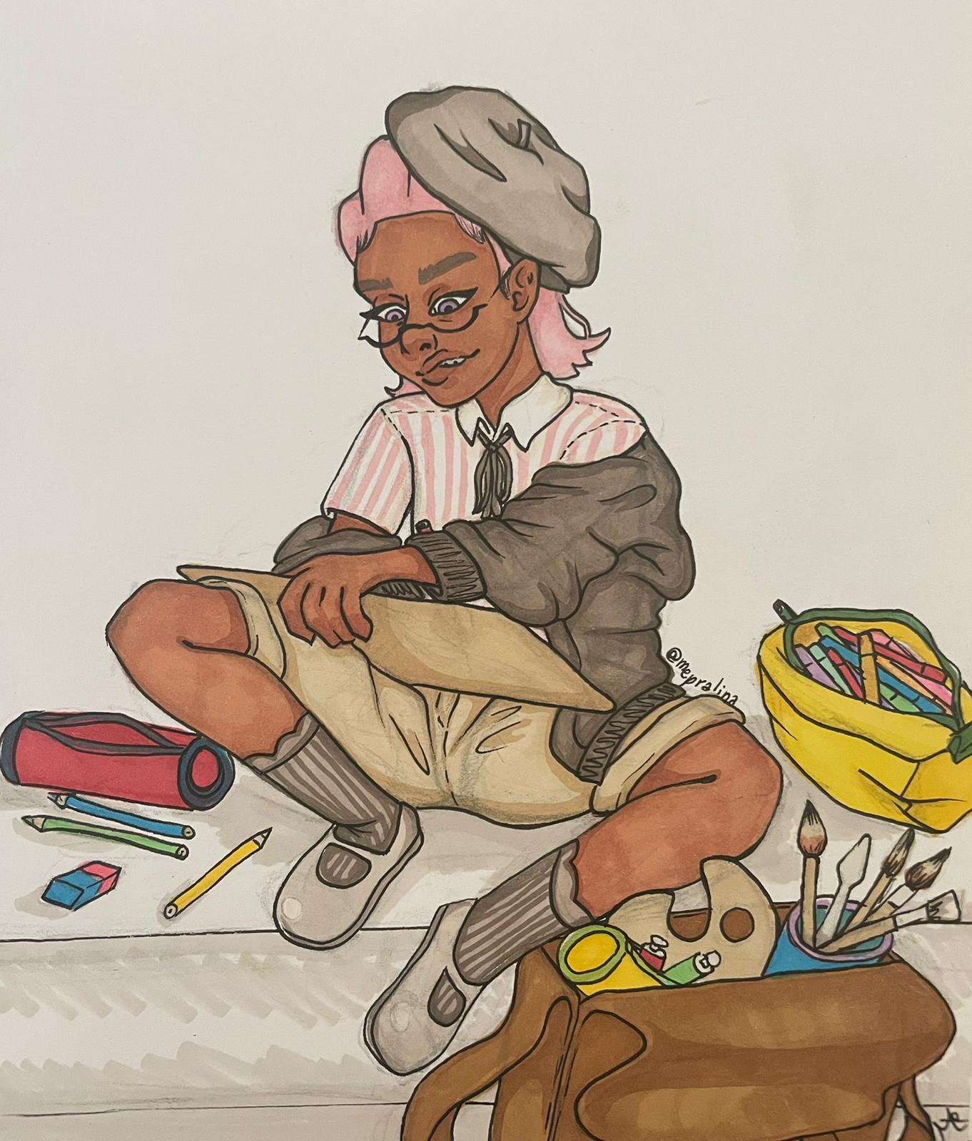 fille artiste